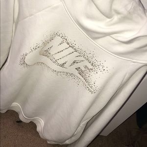 BRAND NEW White nike turtle neck hoodie